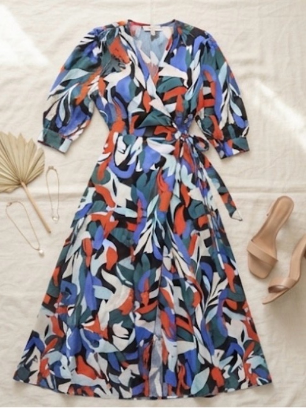 First Love Fire & Ice wrap maxi dress